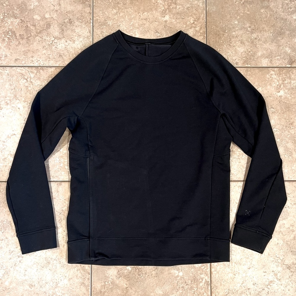 NWOT Lululemon City Sweat Crew (Black) (S)